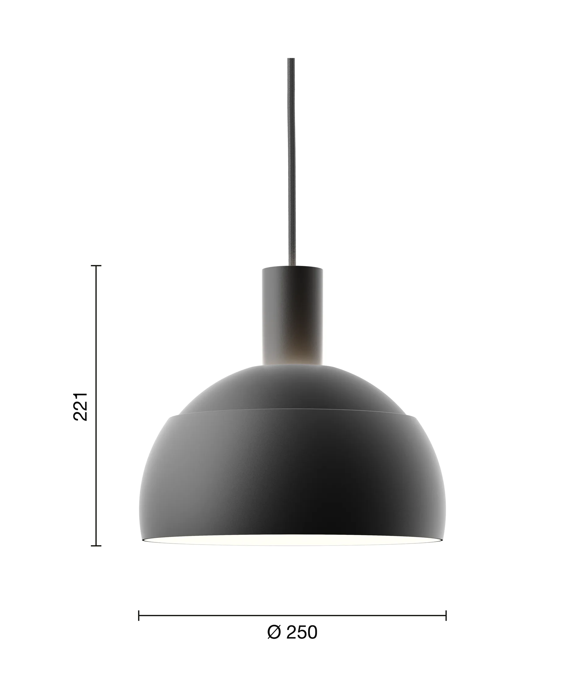 FJ Elements pendant lamp Ø25 cm, Black Louis Poulsen