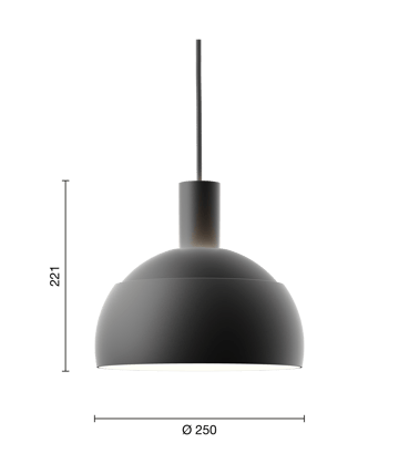 FJ Elements pendant lamp Ø25 cm - Black - Louis Poulsen