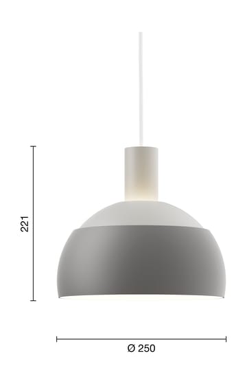FJ Elements pendant lamp Ø25 cm - Original grey - Louis Poulsen