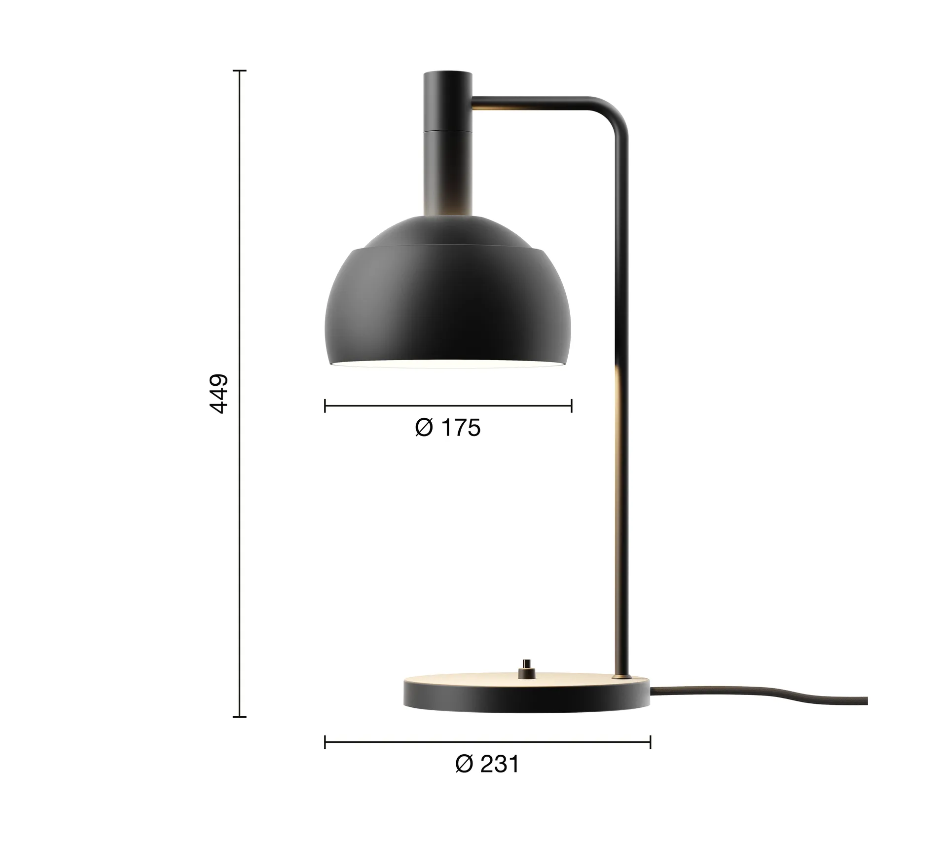 FJ Elements table lamp Ø17,5 cm, Black Louis Poulsen