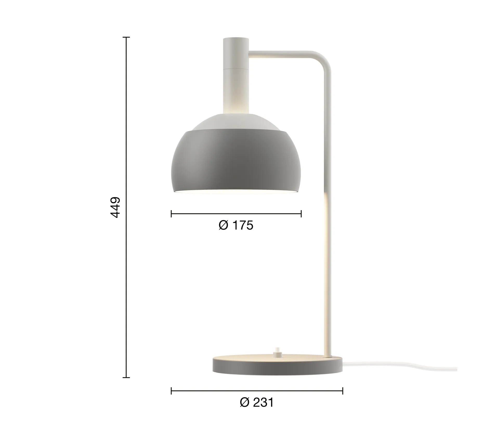 FJ Elements table lamp Ø17,5 cm, Original grey Louis Poulsen