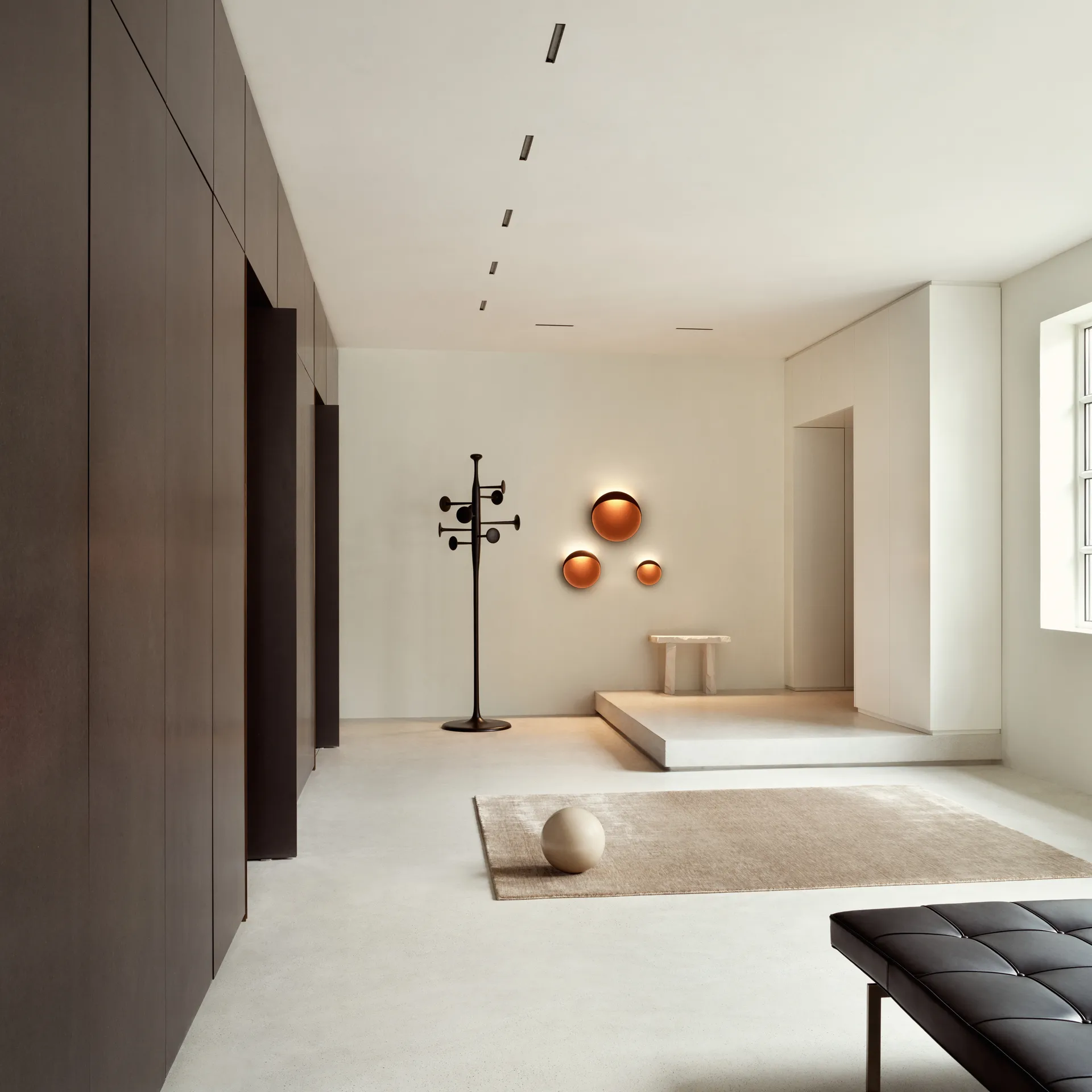 Flindt wall lamp Ø20 cm, Corten Louis Poulsen