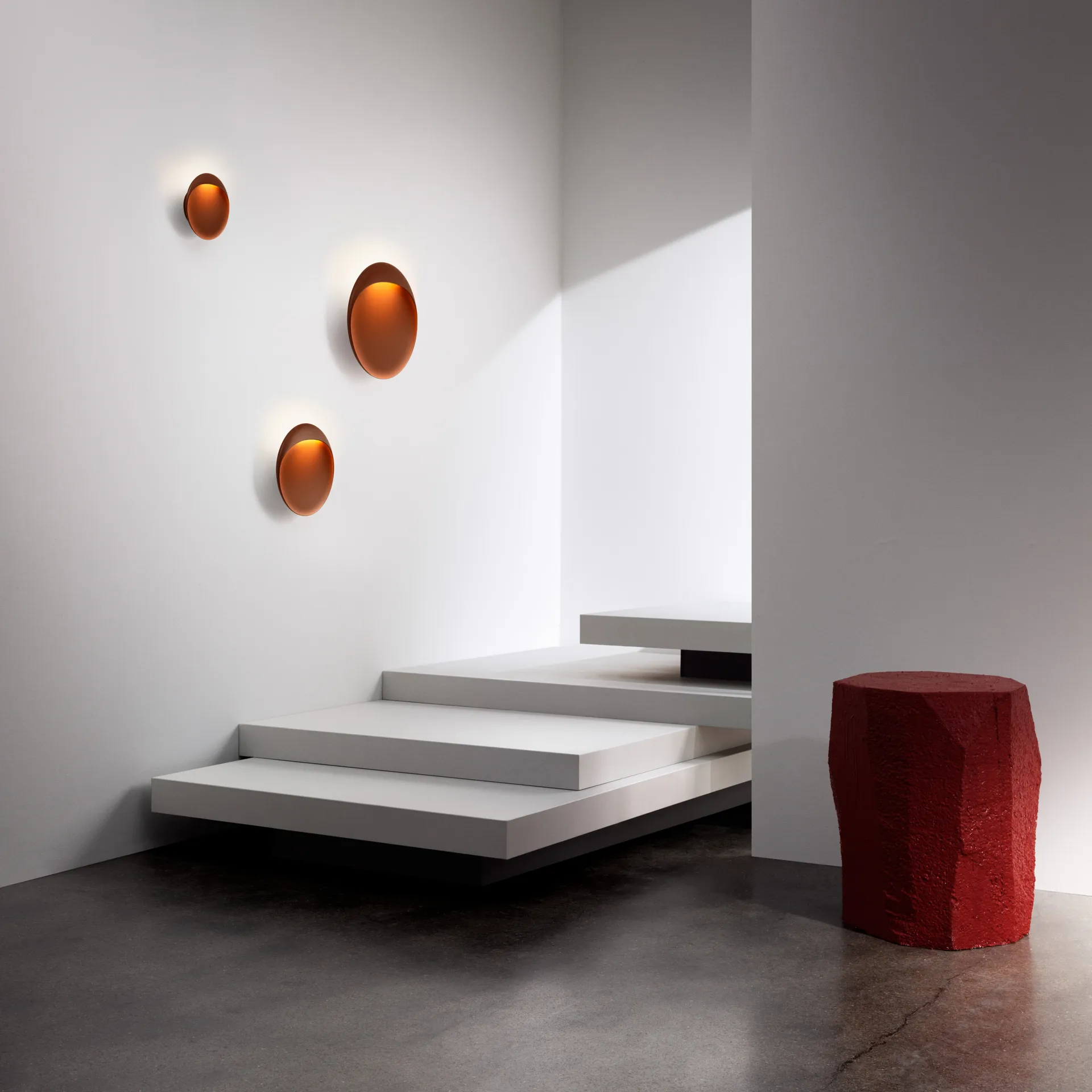 Flindt wall lamp Ø20 cm, Corten Louis Poulsen