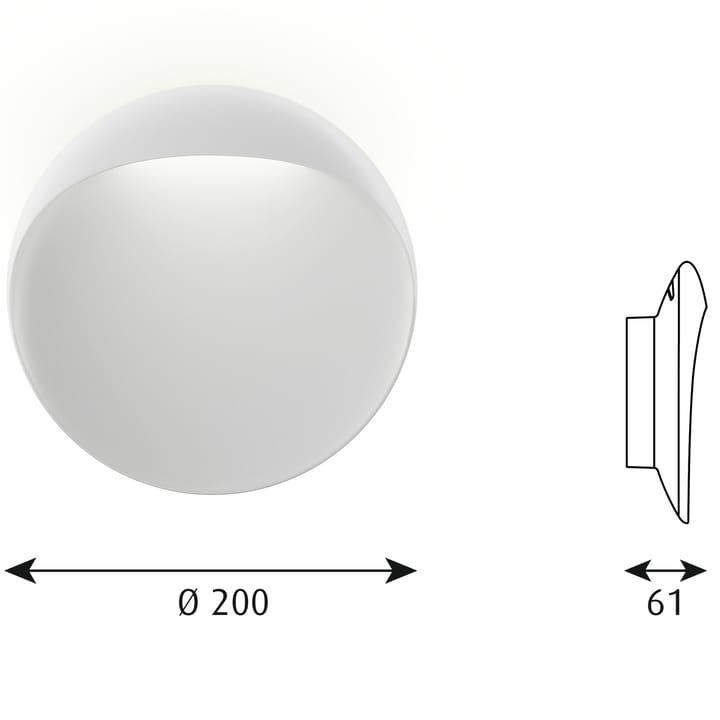 Flindt wall lamp Ø20 cm - White - Louis Poulsen