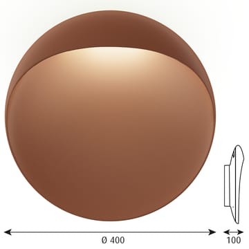 Flindt wall lamp Ø40 cm - Corten - Louis Poulsen