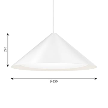 Keglen pendant lamp Ø65 cm - white - Louis Poulsen
