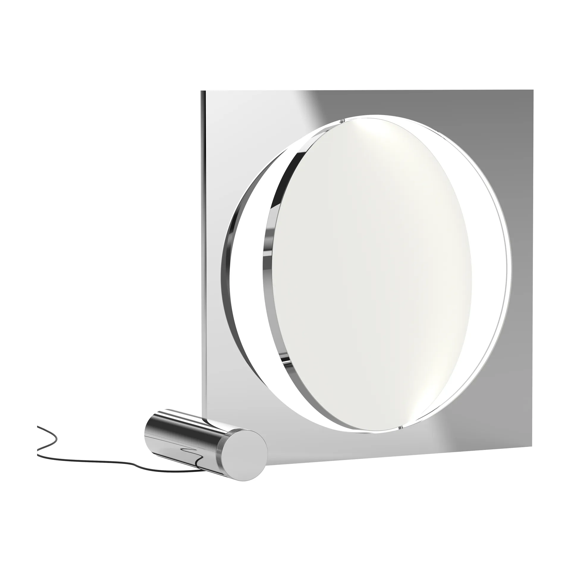 Moonsetter floor lamp, High gloss chrome plated-white Louis Poulsen