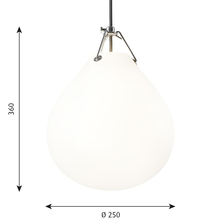 Moser pendant lamp Ø25 cm, Matte white Louis Poulsen