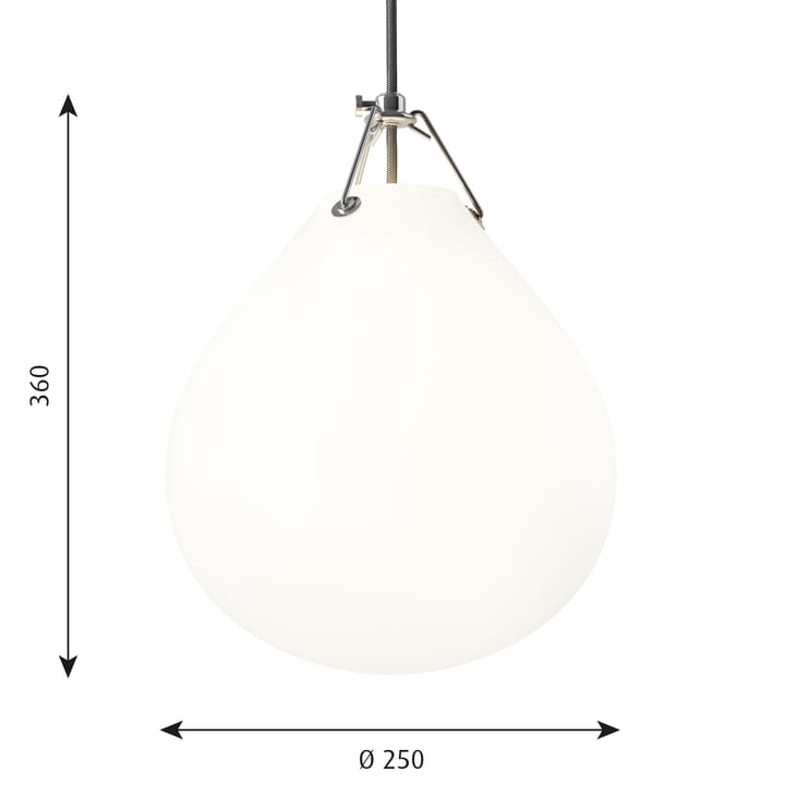 Moser pendant lamp Ø25 cm - Matte white - Louis Poulsen