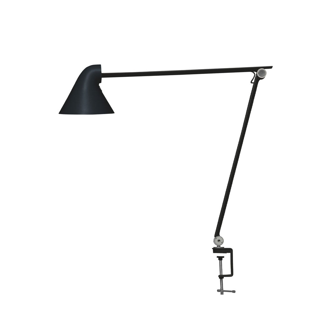 Louis Poulsen NJP desk lamp Black, clip, 2700k | Scandinavian Design | Desk & table lamps | Black