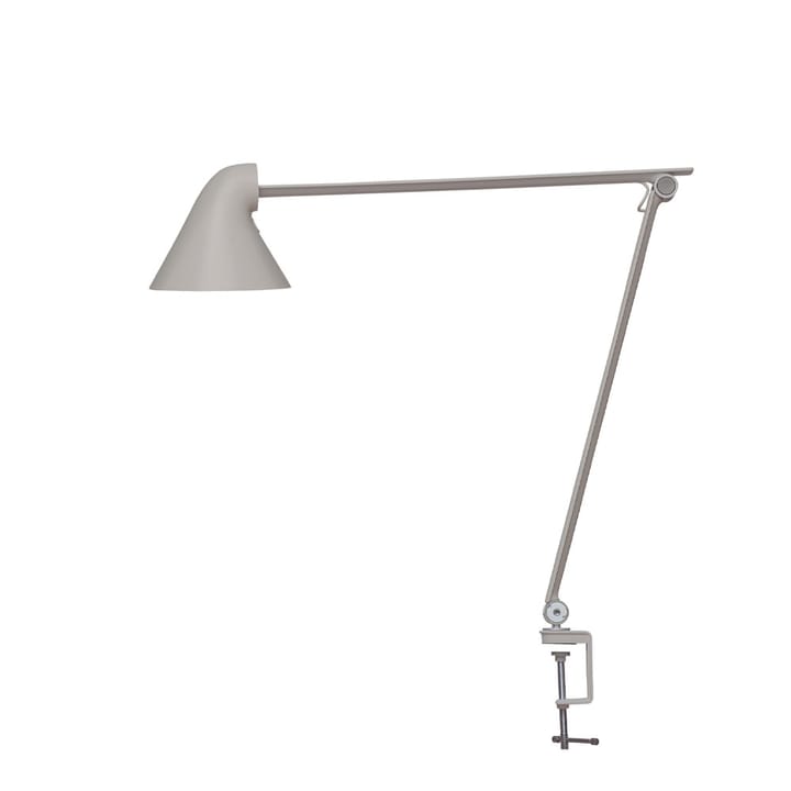 NJP desk lamp - Light grey, clip, 3000k - Louis Poulsen