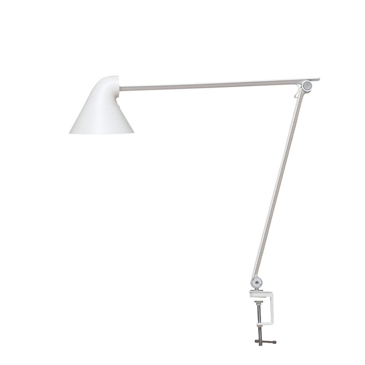 NJP desk lamp - White, clip, 3000k - Louis Poulsen