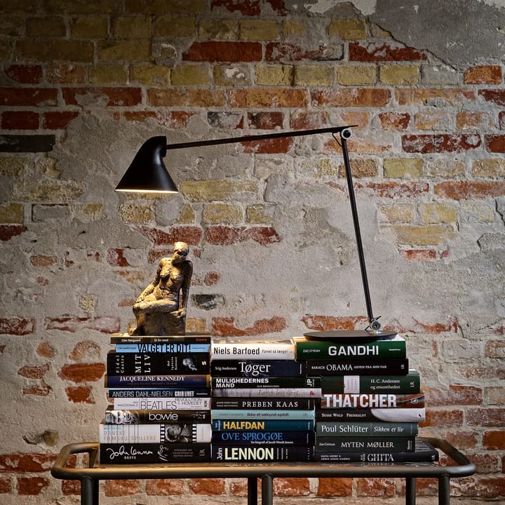 NJP desk lamp, White, clip, 3000k Louis Poulsen