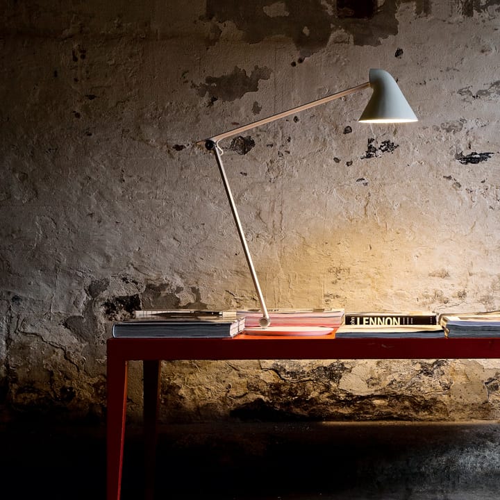 NJP desk lamp, White, clip, 3000k Louis Poulsen
