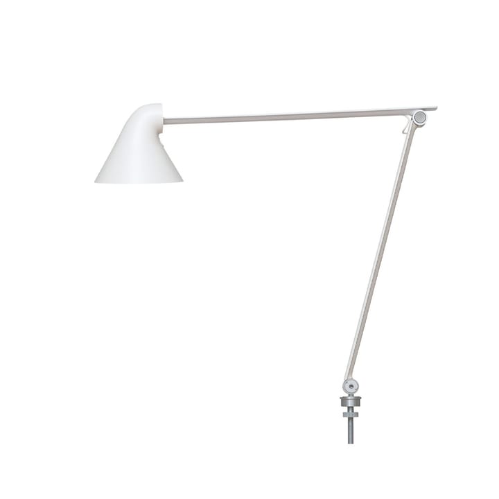 NJP desk lamp - White, pin ø10 cm, 3000k - Louis Poulsen