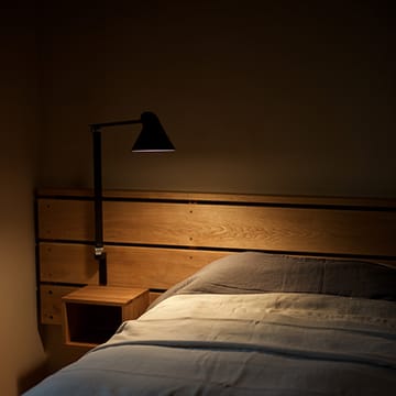 NJP wall lamp - Black, long arm, LED, 3000k - Louis Poulsen