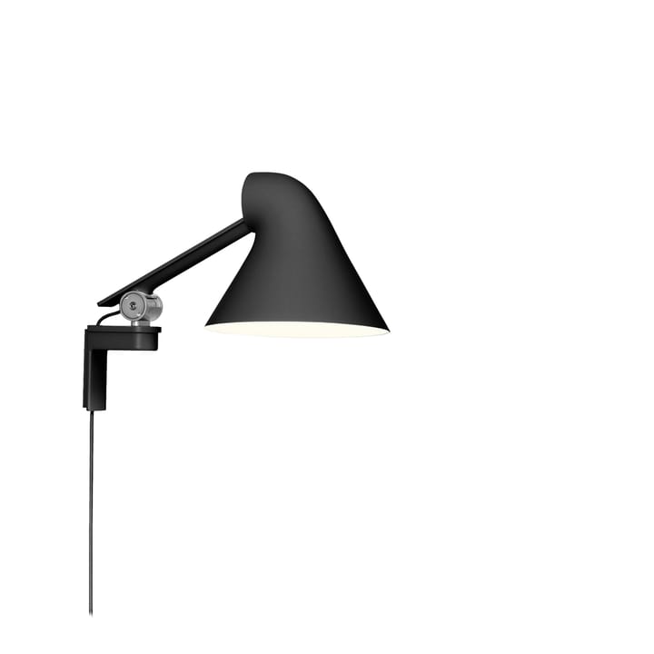 NJP wall lamp - Black, short arm, LED, 3000k - Louis Poulsen