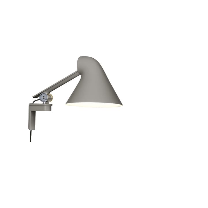NJP wall lamp - Light grey, short arm, LED, 3000k - Louis Poulsen