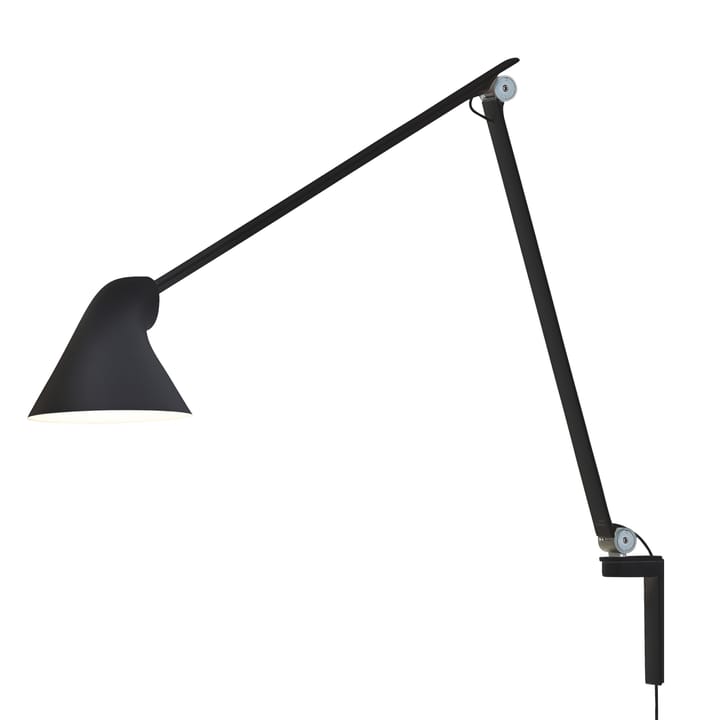 NJP wall lamp long arm - Black - Louis Poulsen