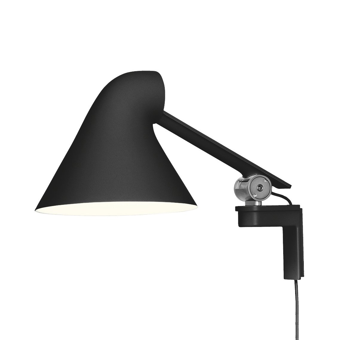 Louis Poulsen NJP wall lamp short arm Black | Scandinavian Design | Wall lights | Black