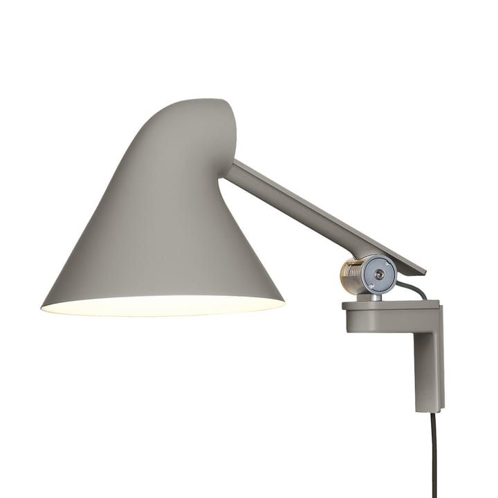 NJP wall lamp short arm, Light grey Louis Poulsen