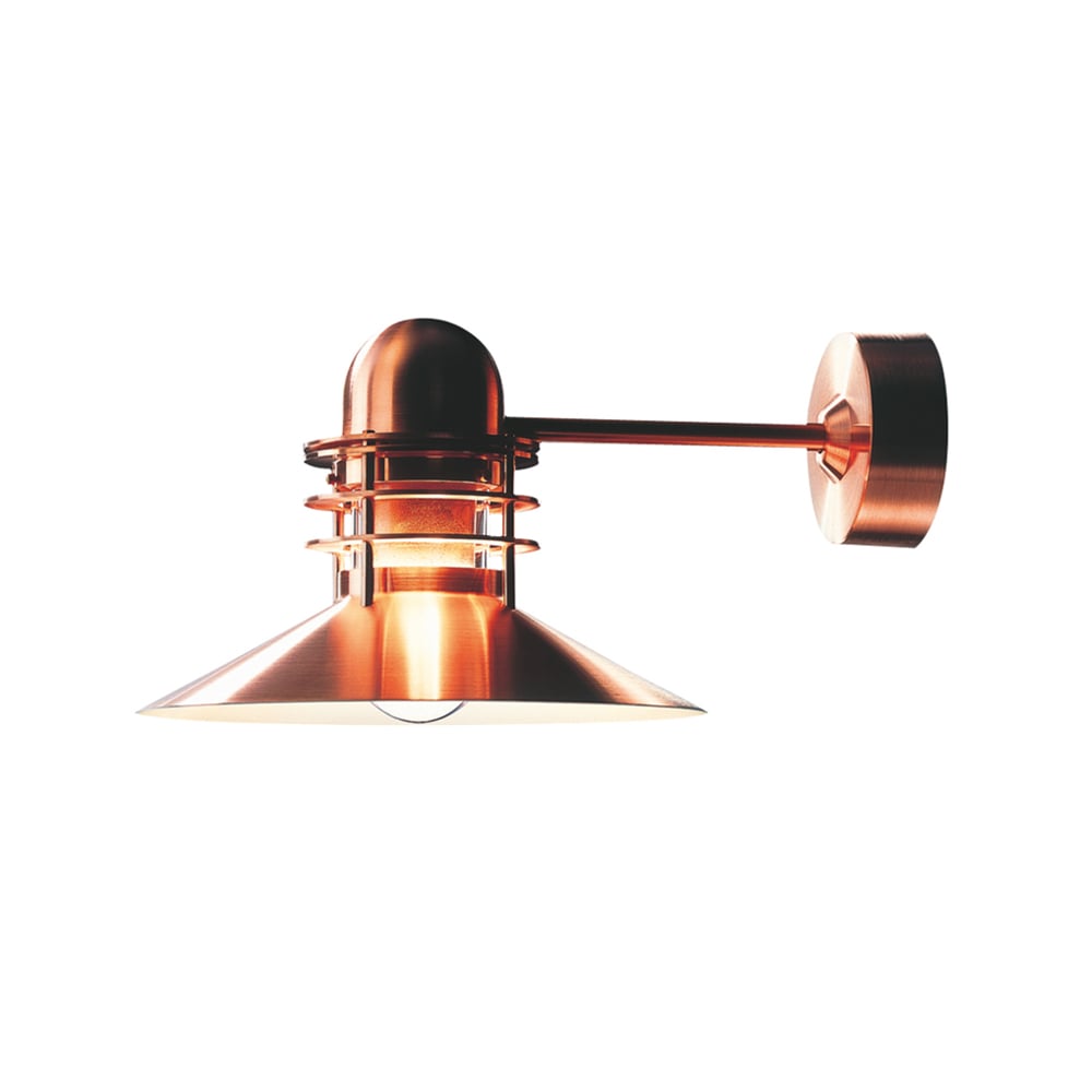 Louis Poulsen Nyhavn wall lamp Brushed copper | Scandinavian Design | Wall lights | Orange