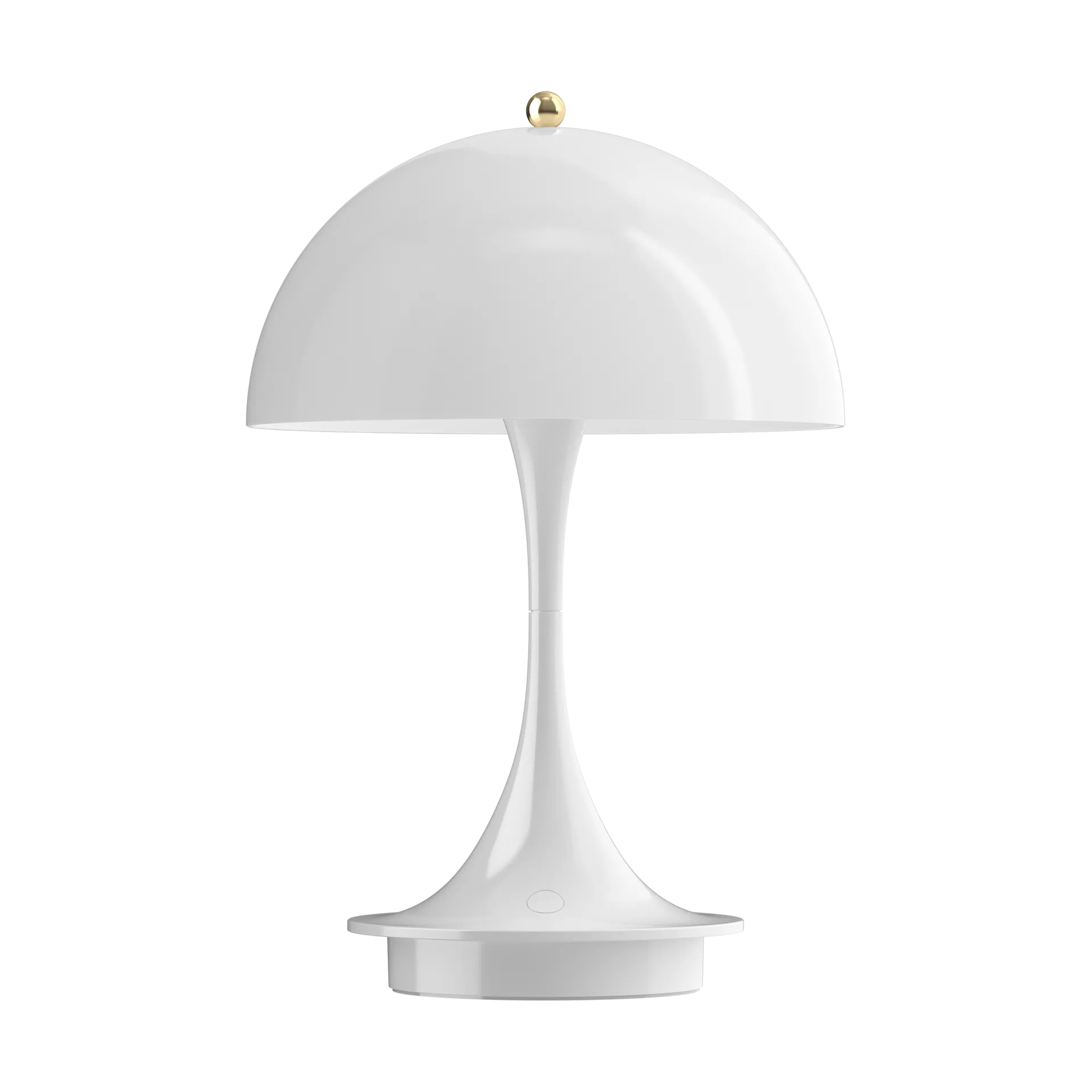 Panthella 160 portable table lamp Anniversary Edition, Brass metallised-white Louis Poulsen