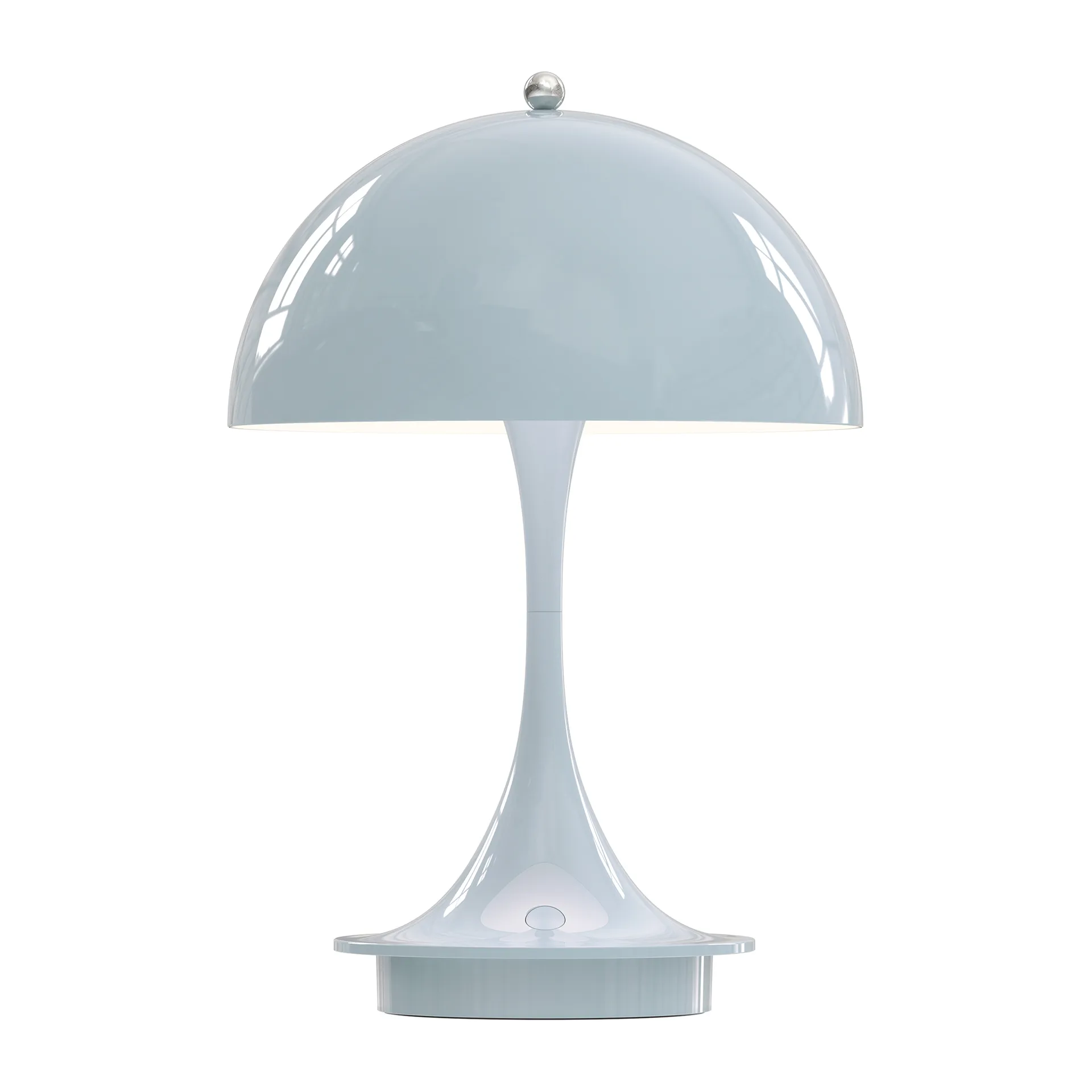 Panthella 160 Portable table lamp, Light blue Louis Poulsen