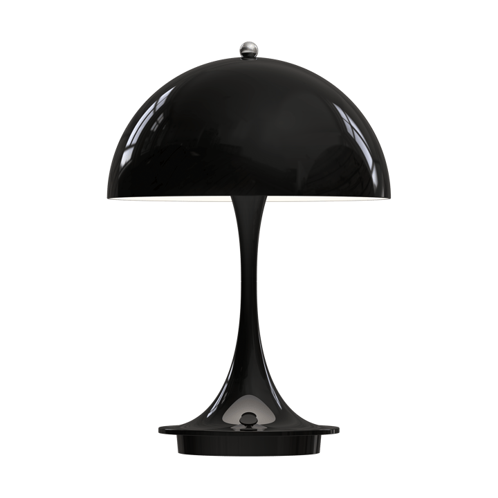 Panthella 160 portable table lamp metal, Black Louis Poulsen
