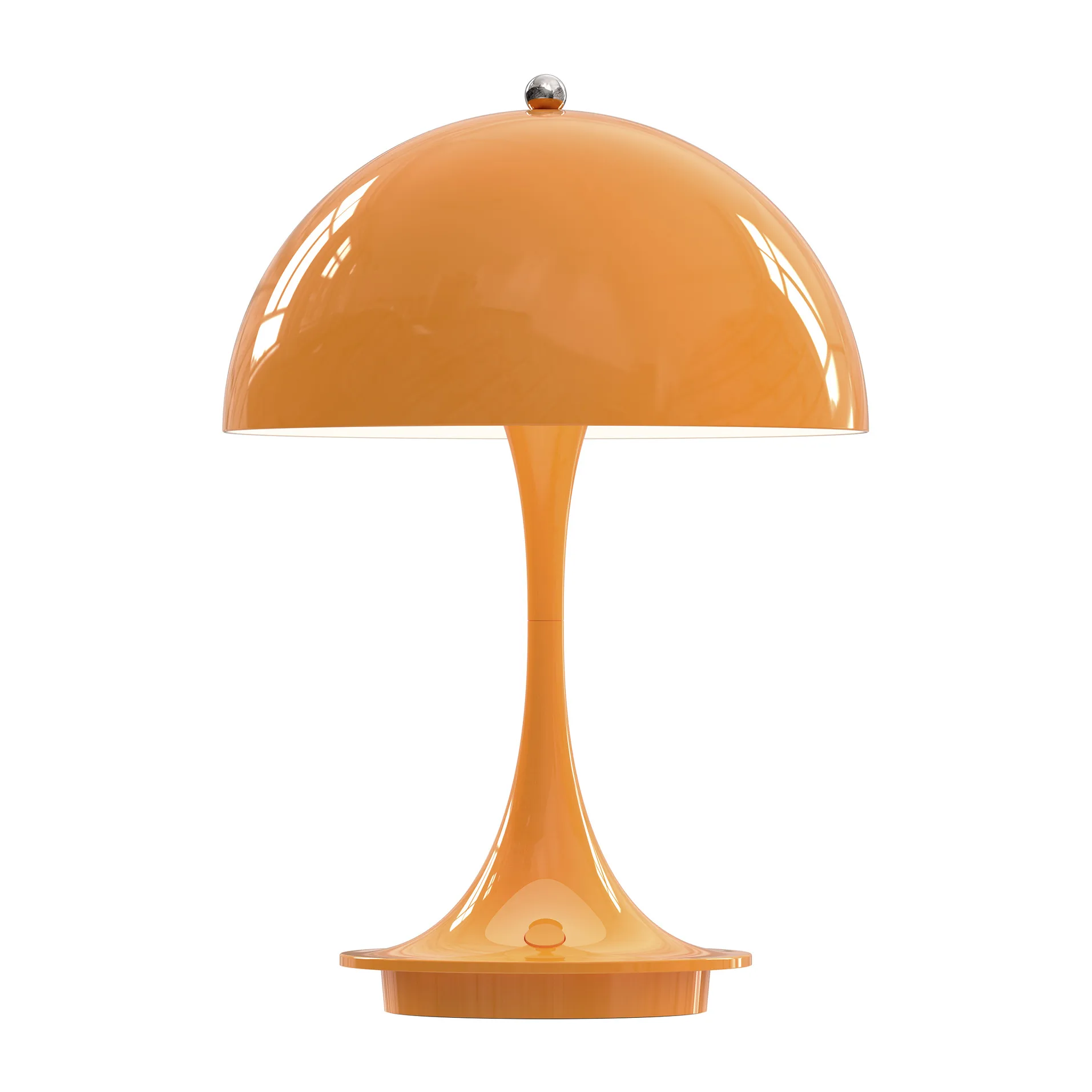 Panthella 160 portable table lamp metal, Orange Louis Poulsen