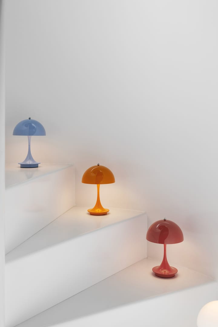 Panthella 160 portable table lamp metal, Orange Louis Poulsen