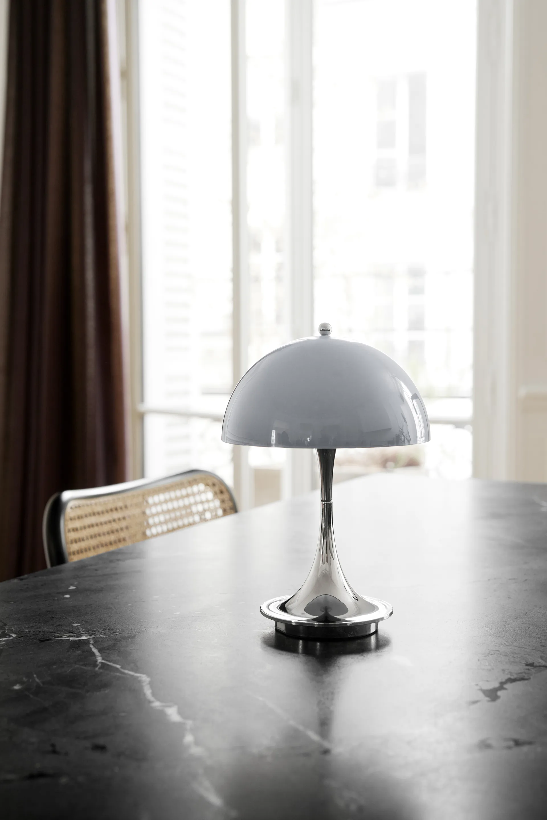 Panthella 160 Portable table lamp, Opal grey Louis Poulsen