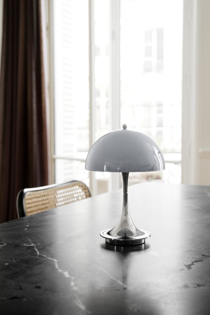 Panthella 160 Portable table lamp - Opal grey - Louis Poulsen