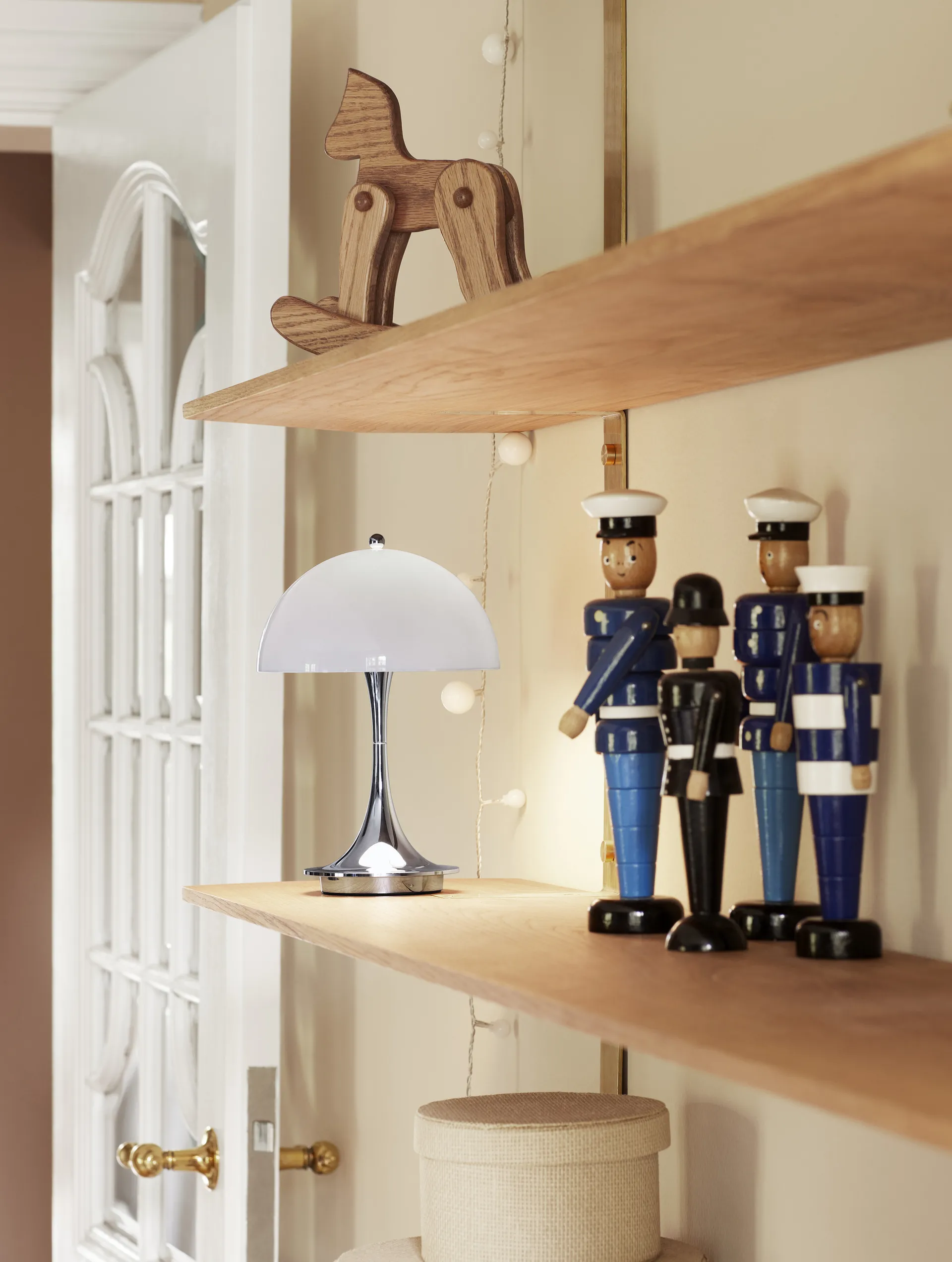 Panthella 160 Portable table lamp, Opal grey Louis Poulsen