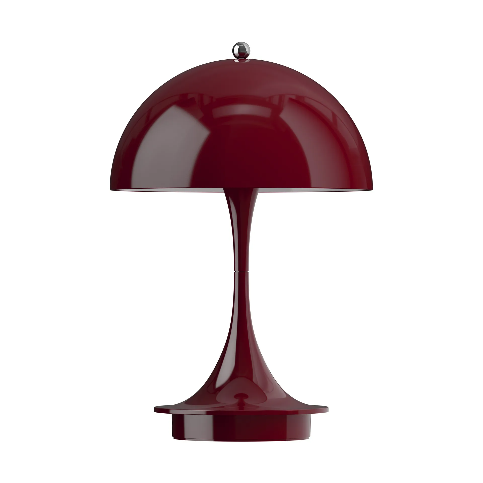 Panthella 160 Portable table lamp, Opaque burgundy Louis Poulsen