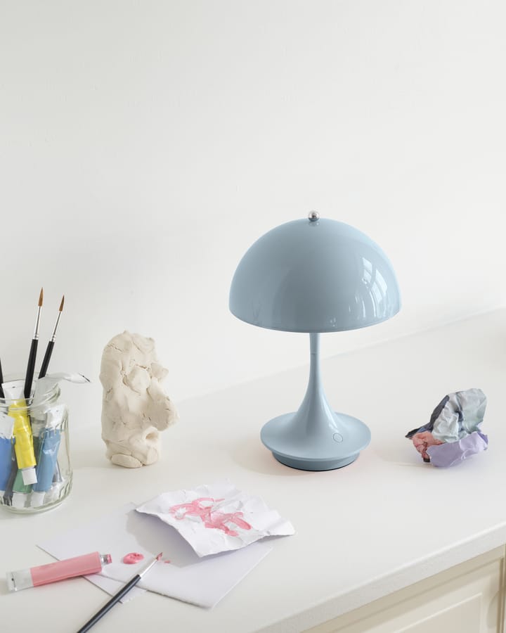 Panthella 160 Portable table lamp - Pale blue - Louis Poulsen