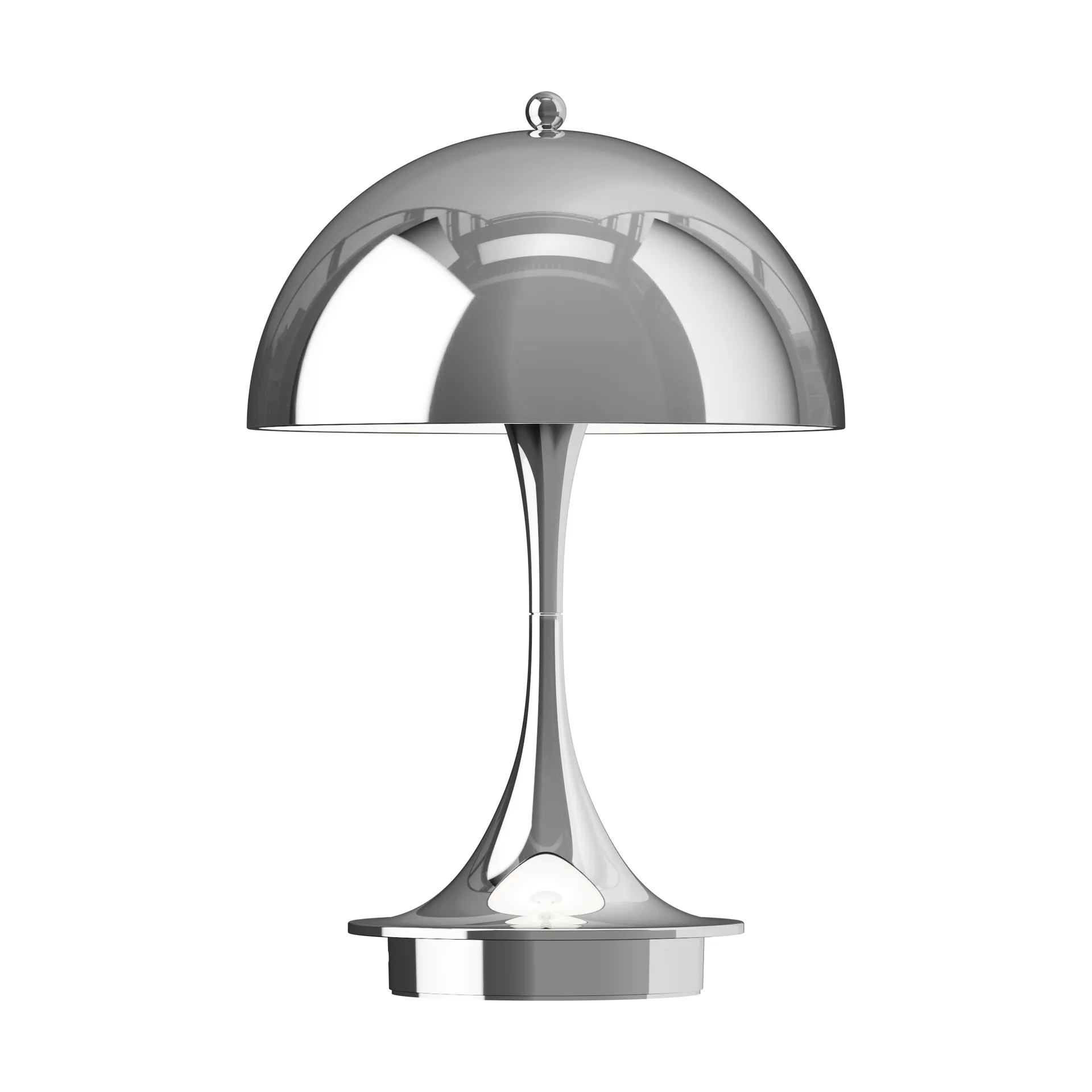 Panthella 160 Portable v3 table lamp, Chrome Louis Poulsen