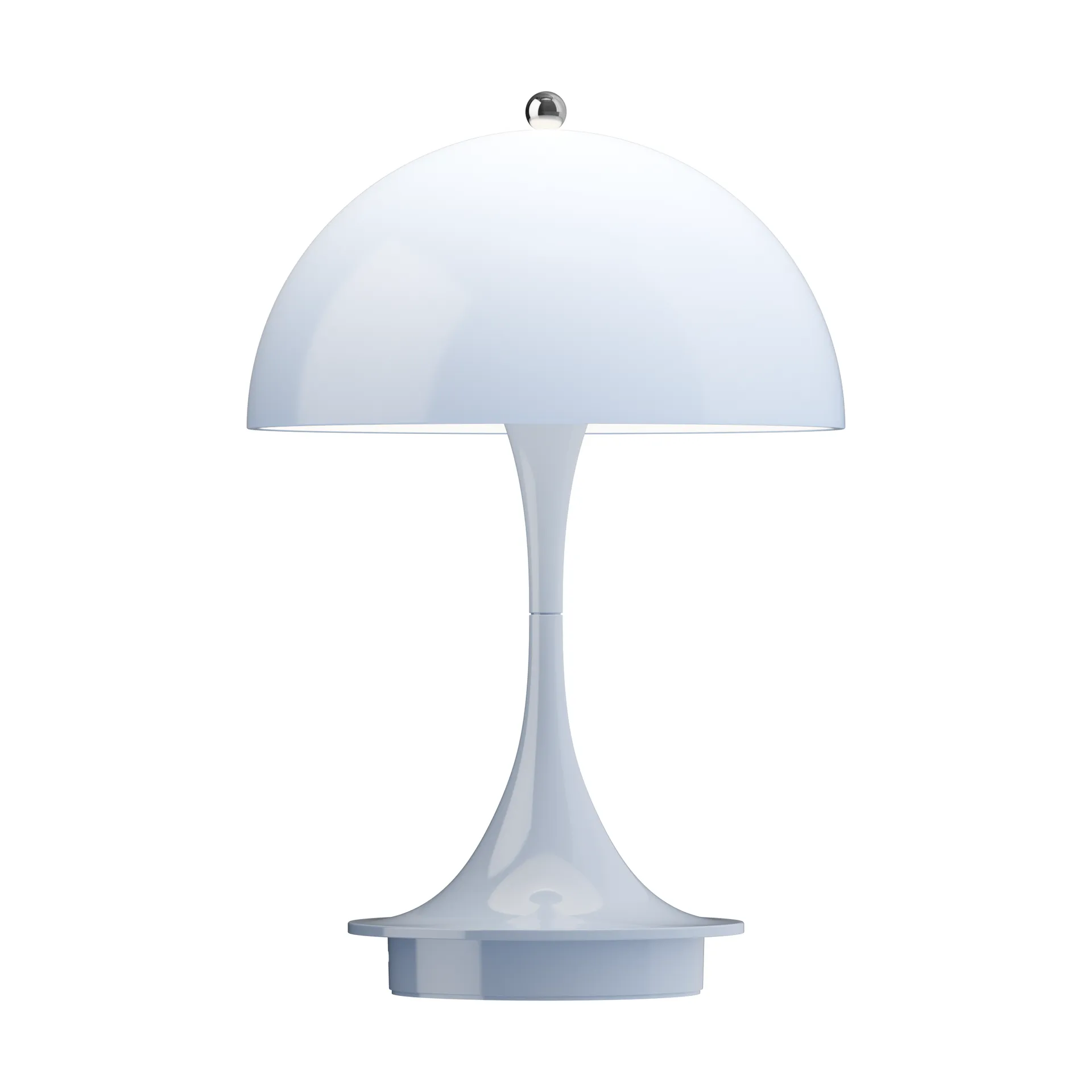 Panthella 160 Portable v3 table lamp, Opal pale blue Louis Poulsen