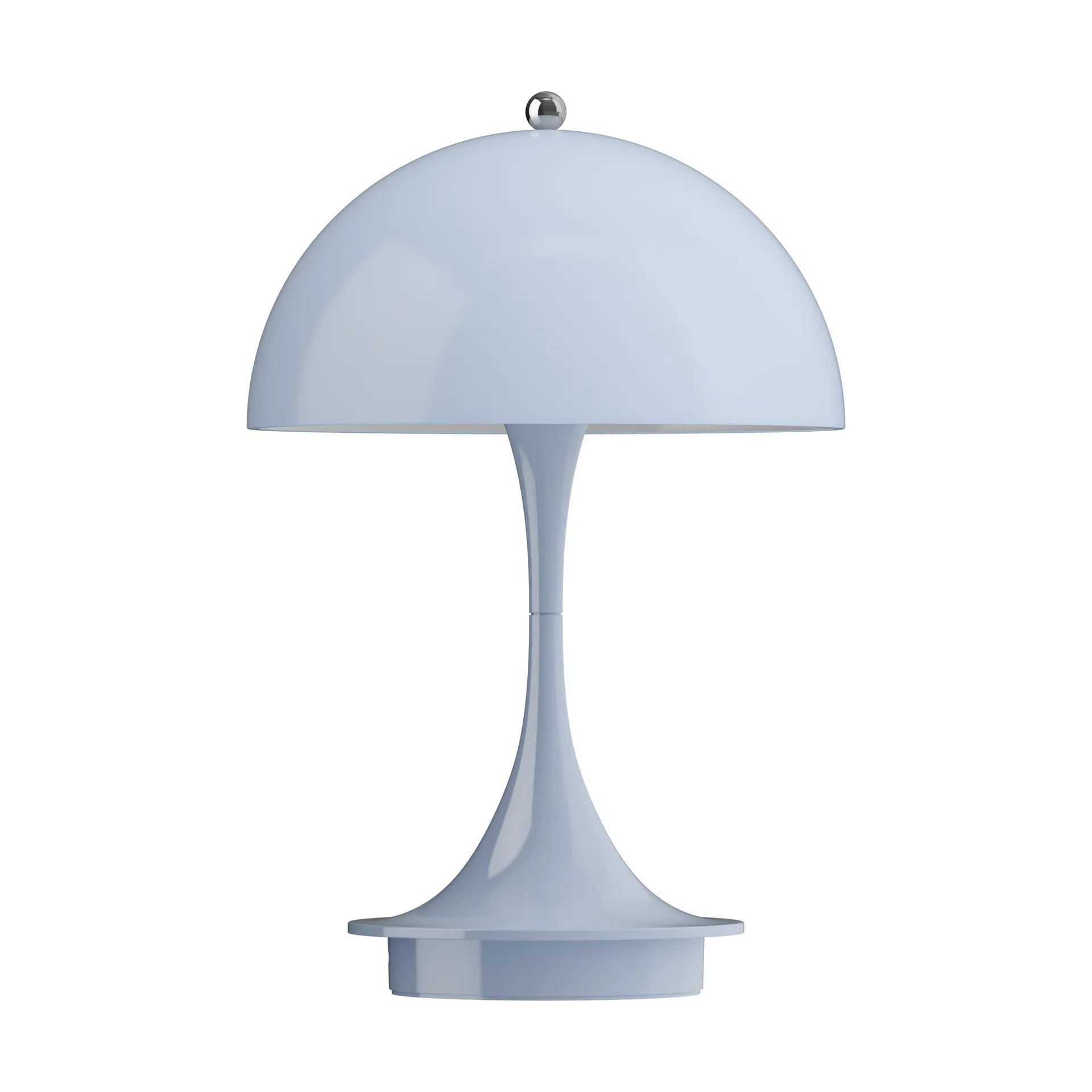 Panthella 160 Portable v3 table lamp, Opal pale blue Louis Poulsen