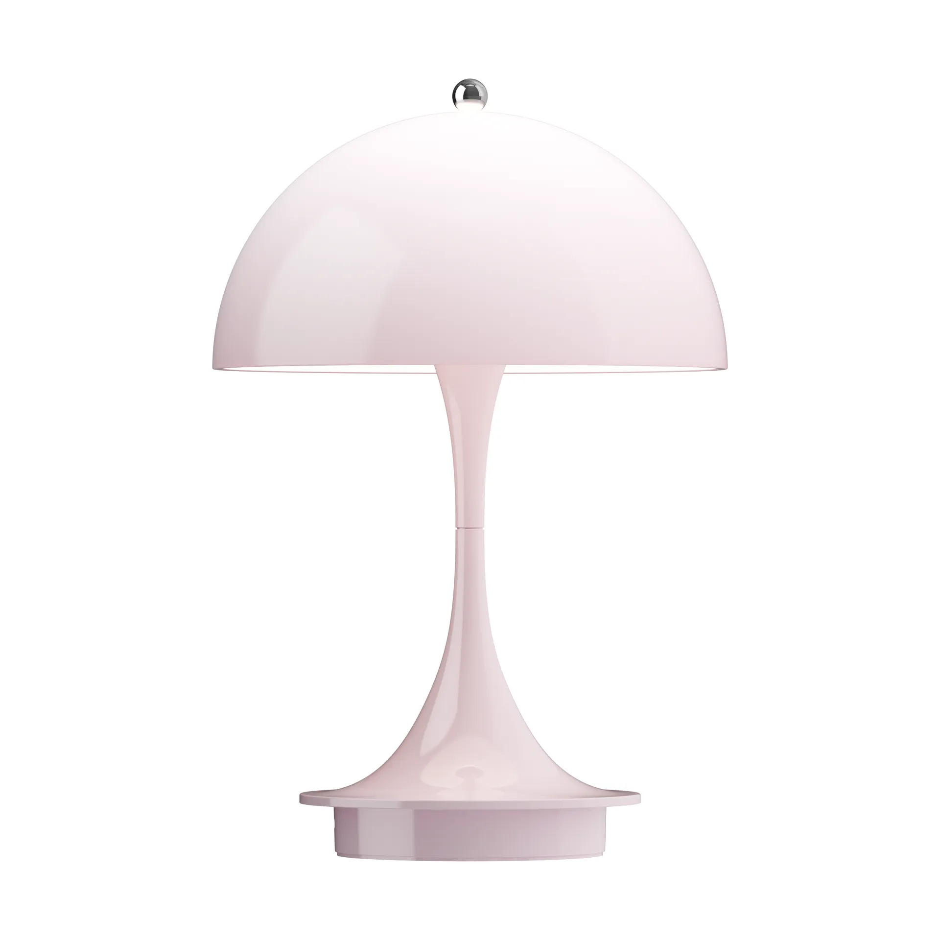 Panthella 160 Portable v3 table lamp, Opal pale rose Louis Poulsen