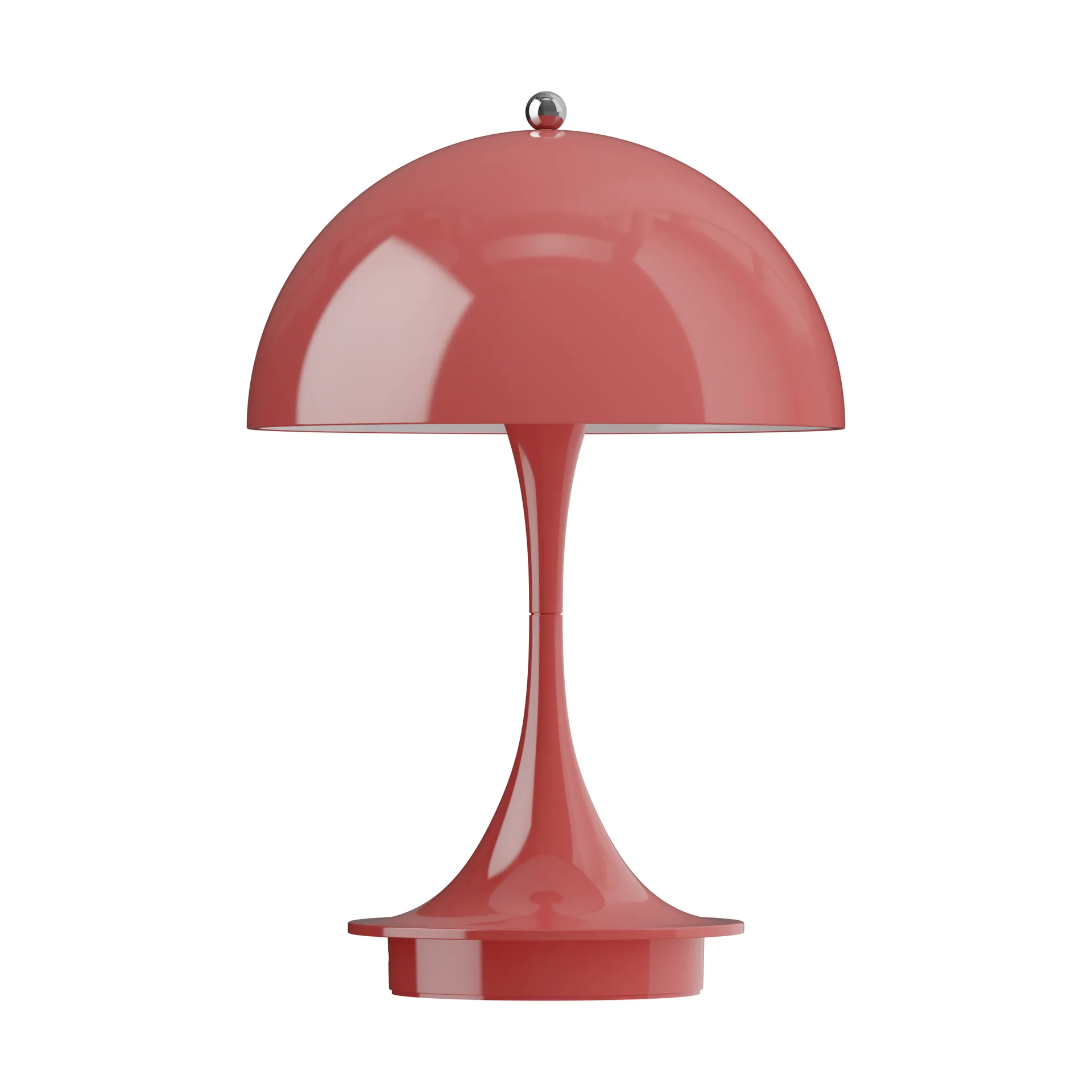Panthella 160 Portable v3 table lamp, Opaque coral Louis Poulsen
