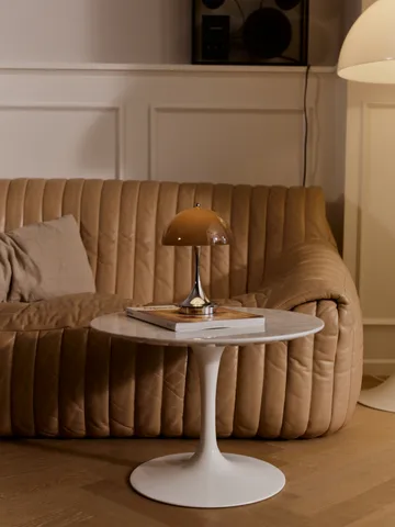 Panthella 160 Portable v3 table lamp - Original Opal Brown - Louis Poulsen