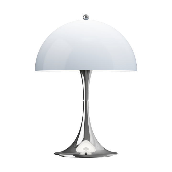 Panthella 250 portable table lamp - Chrome opal blue grey - Louis Poulsen