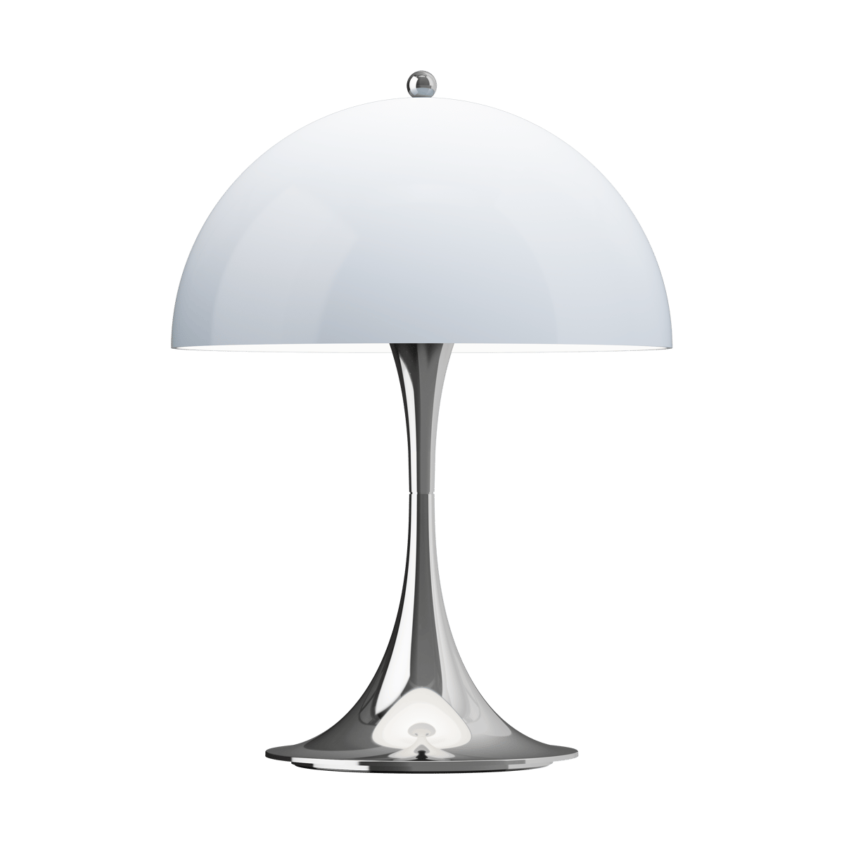Louis Poulsen Panthella 250 portable table lamp Chrome opal blue grey