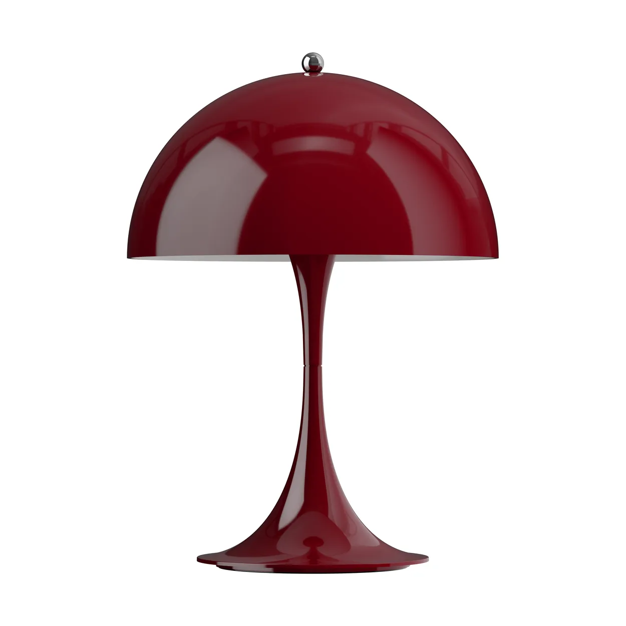 Louis Poulsen Panthella 250 portable table lamp Opaque burgundy