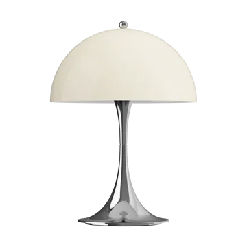 Panthella 250 portable table lamp V3 - Chrome opal beige - Louis Poulsen