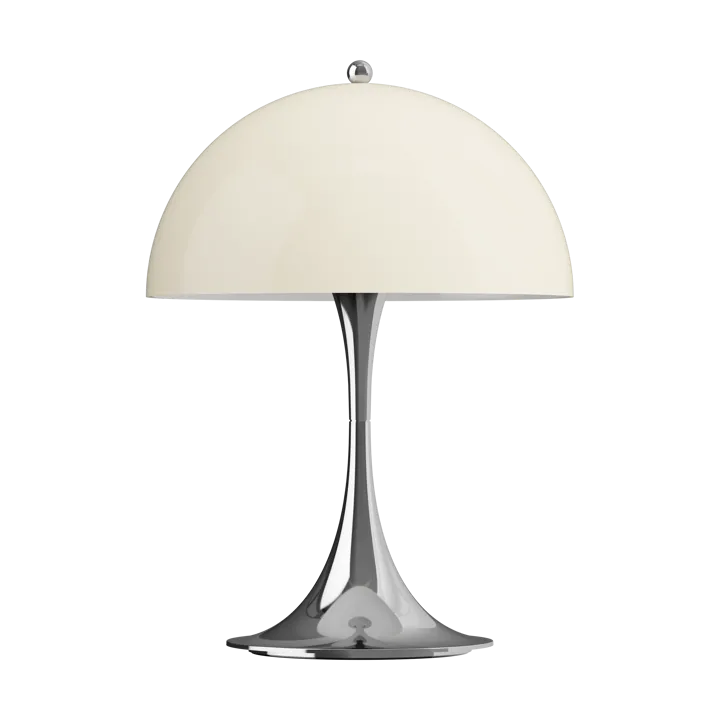 Panthella 250 portable table lamp V3 - Chrome opal beige - Louis Poulsen