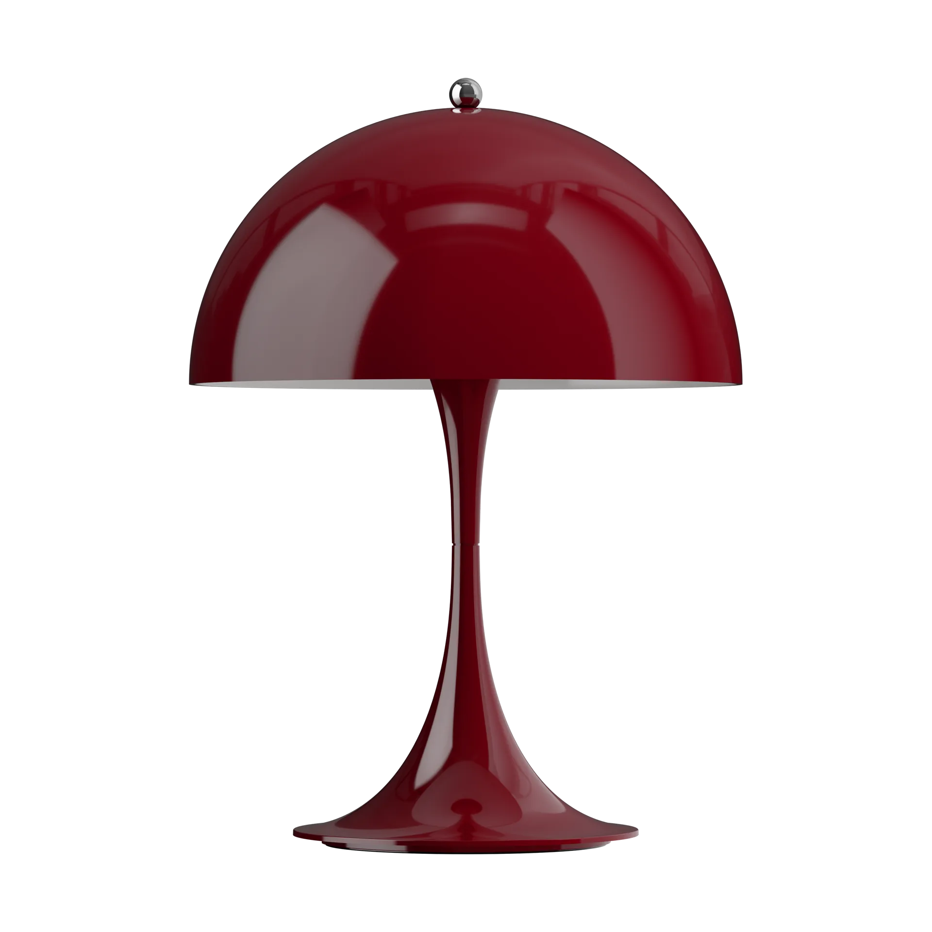 Panthella 250 portable table lamp V3, Opaque burgundy Louis Poulsen
