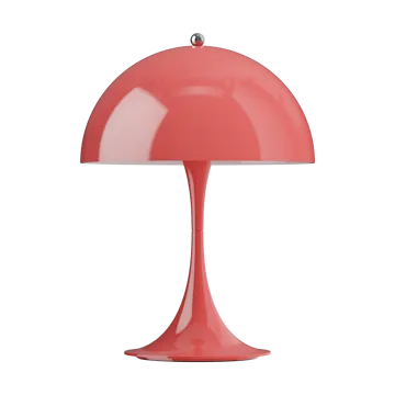 Panthella 250 portable table lamp V3 - Opaque coral - Louis Poulsen