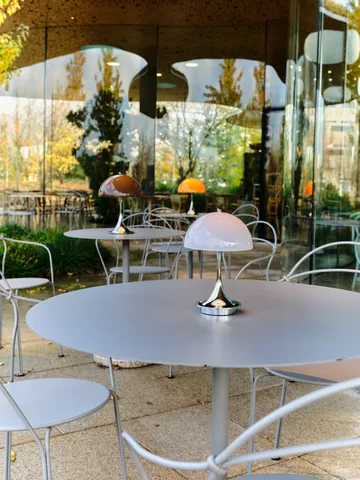 Panthella 250 portable table lamp V3 - Original Opal Brown - Louis Poulsen